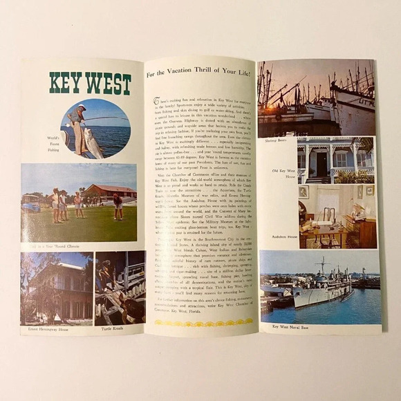 Vintage Old World of  Key West Spanish Lace House Brochure Pamphlet Souvenir - Picture 3 of 7